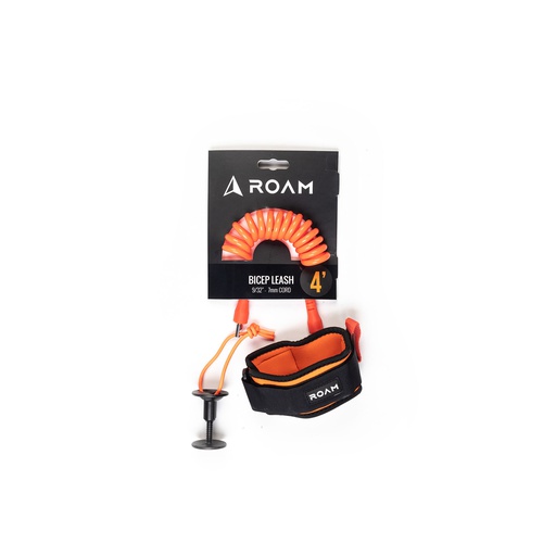 [RO-L-A-BB-4-OR] ROAM - 4' Bodyboard Leash - Orange