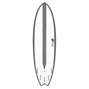 torq TET 6´3 - Fish - White + Carbon Strip + Graphite Rails