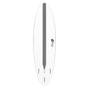 torq TET 6´8 - Funboard - White + Carbon Strip 