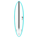 torq TET 6´8 - Funboard - White + Carbon Strip + Miami Blue Rails