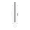 torq TET 7´2 - Funboard - White + Carbon Strip 