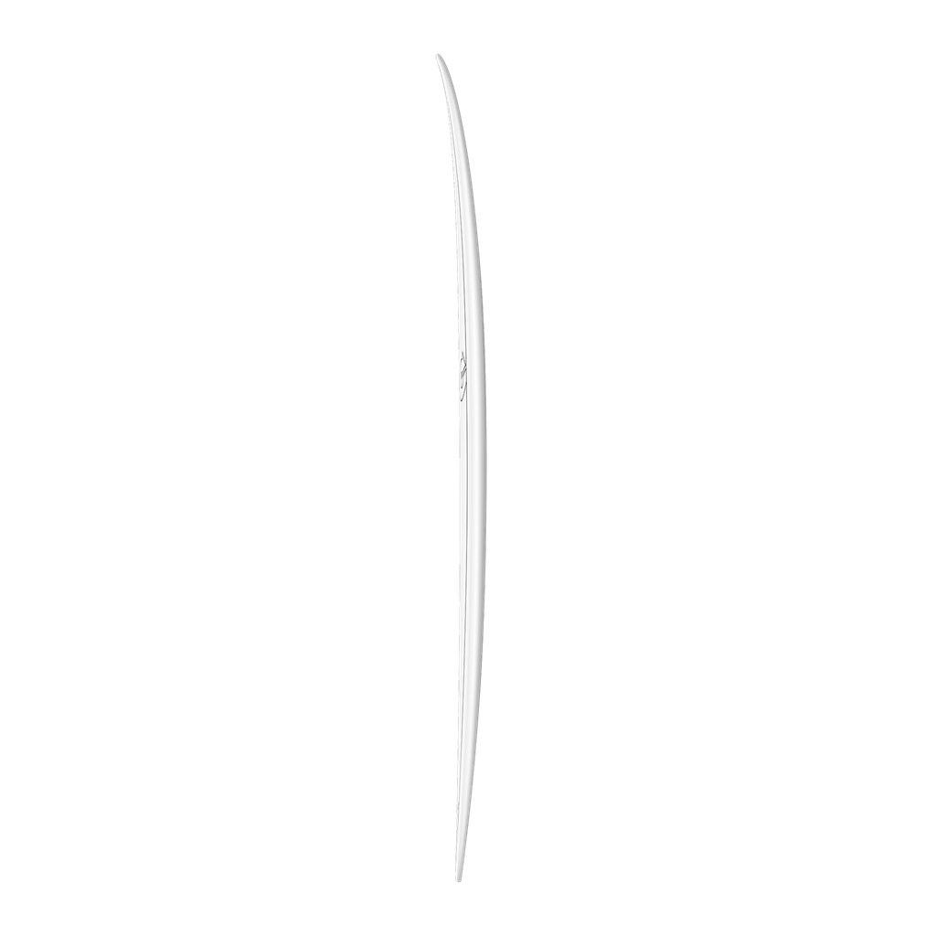 torq TET 7´6 - Funboard - White + Carbon Strip 