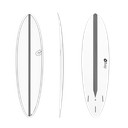 torq TET 6´8 - Funboard - White + Carbon Strip 