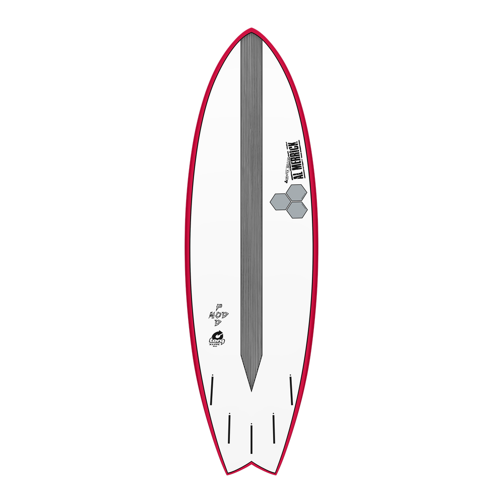 torq X-lite 6´2 - PodMod - Red Rails + Pinline