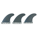 ROAM - All Round Thruster Fin Set  Single Tab - Smoke - Size S