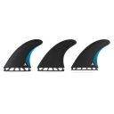 ROAM - Performanced Thruster Fin Set  Single Tab - Black - Size M