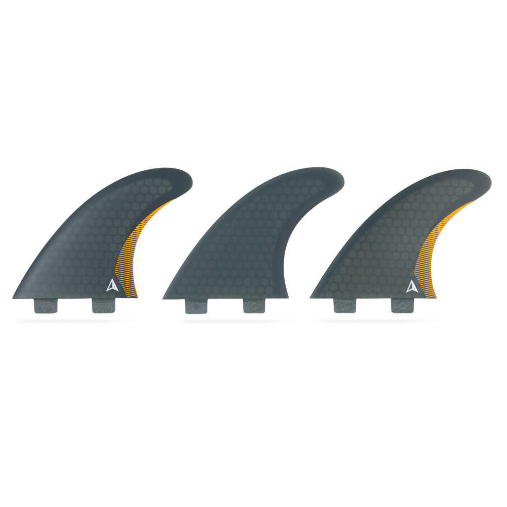 ROAM - Performanced Thruster Fin Set  Dual Tab - Smoke - Size L