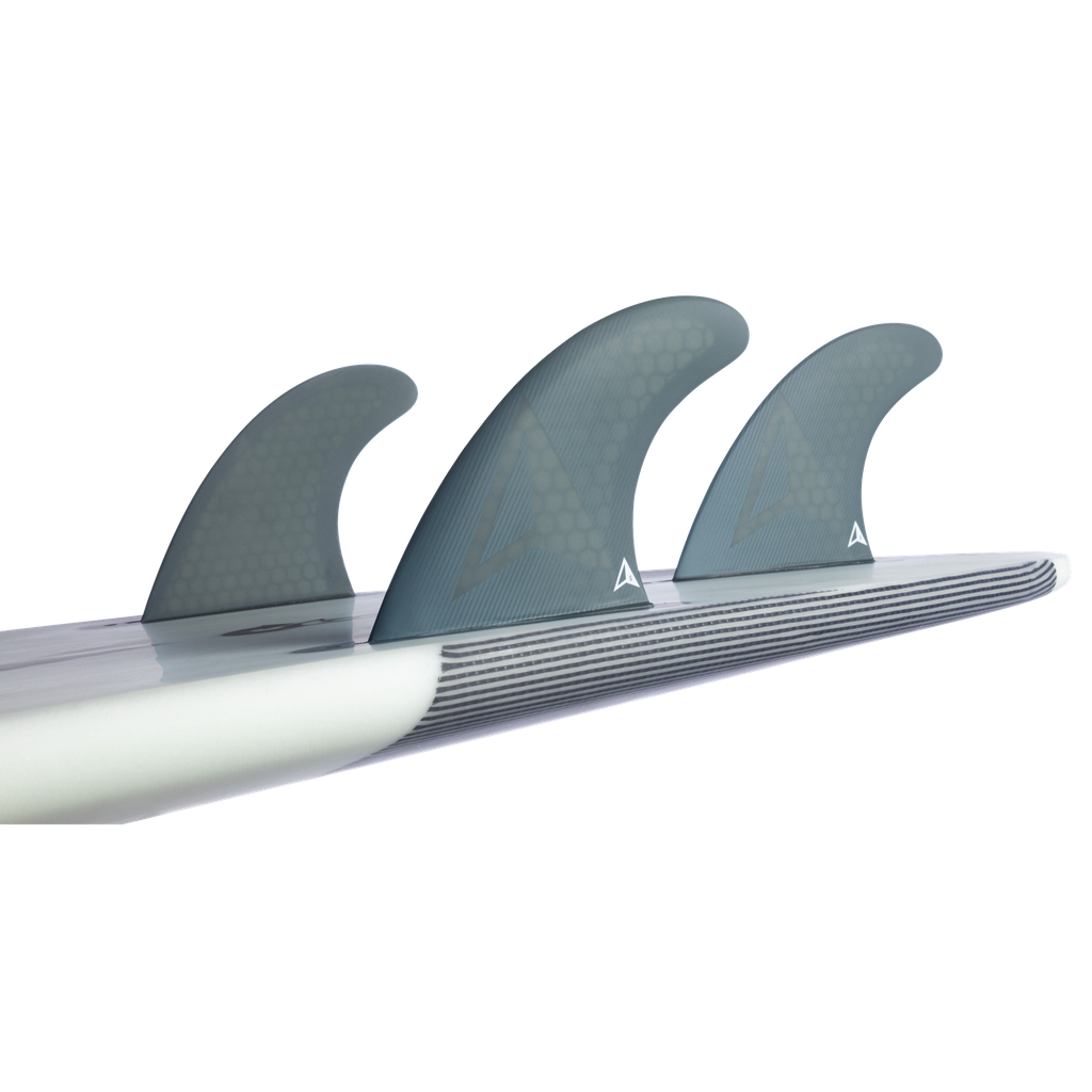 ROAM - All Round Thruster Fin Set  Single Tab - Smoke - Size S