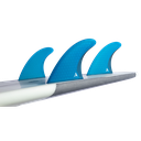 ROAM - Performanced Thruster Fin Set  Single Tab - Blue - Size S