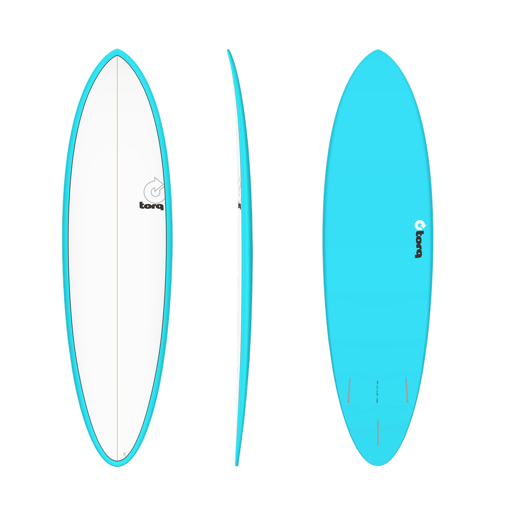 torq TET 6´8 - Funboard - Blue + Pinline 