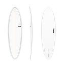 torq TET 6´8 - Funboard - White + Pinline 