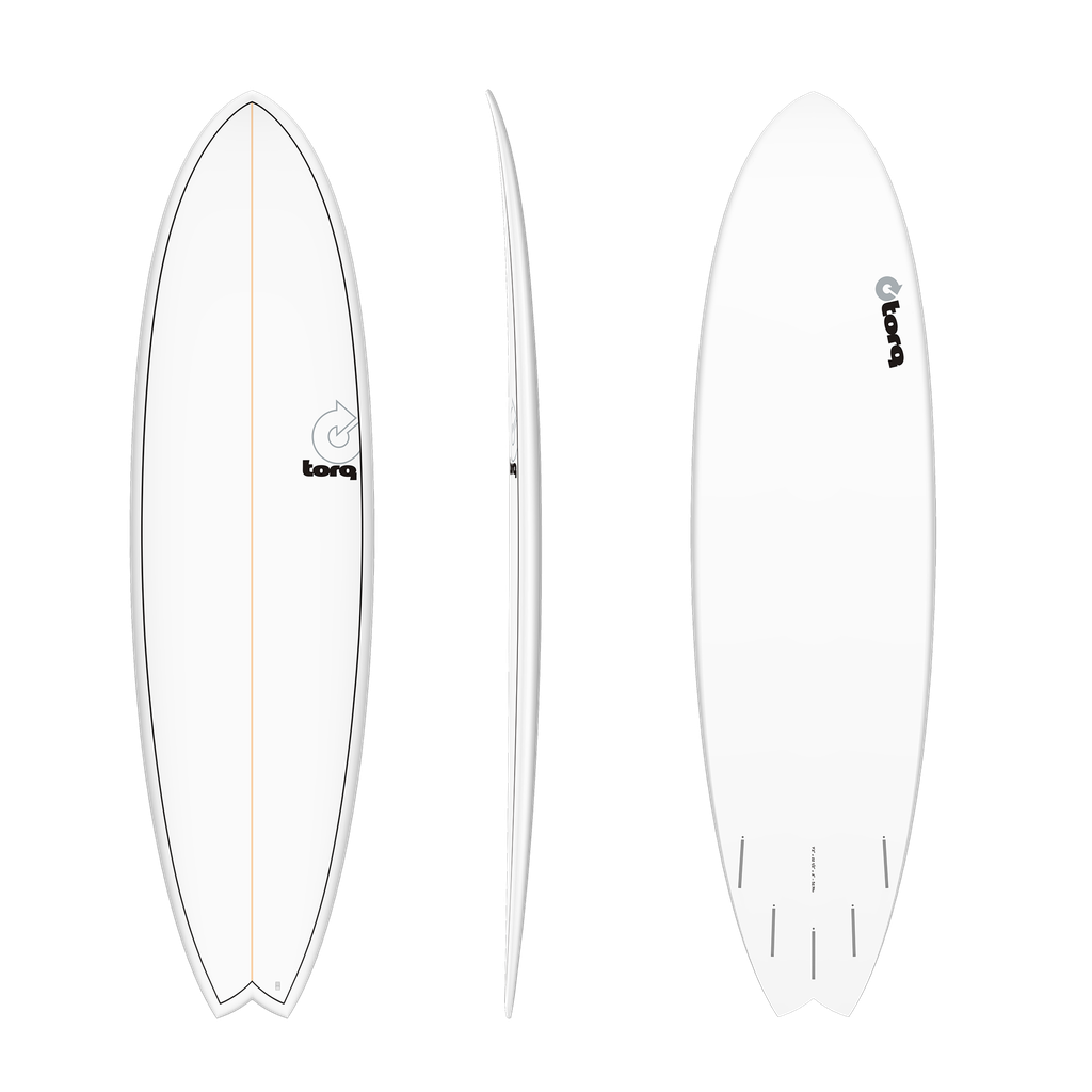 torq TET 7´2 - Fish - White + Pinline 
