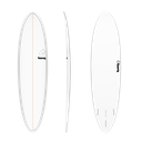 torq TET 7´2 - Funboard - White + Pinline 