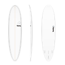 torq TET 7´6 - Funboard - White + Pinline 