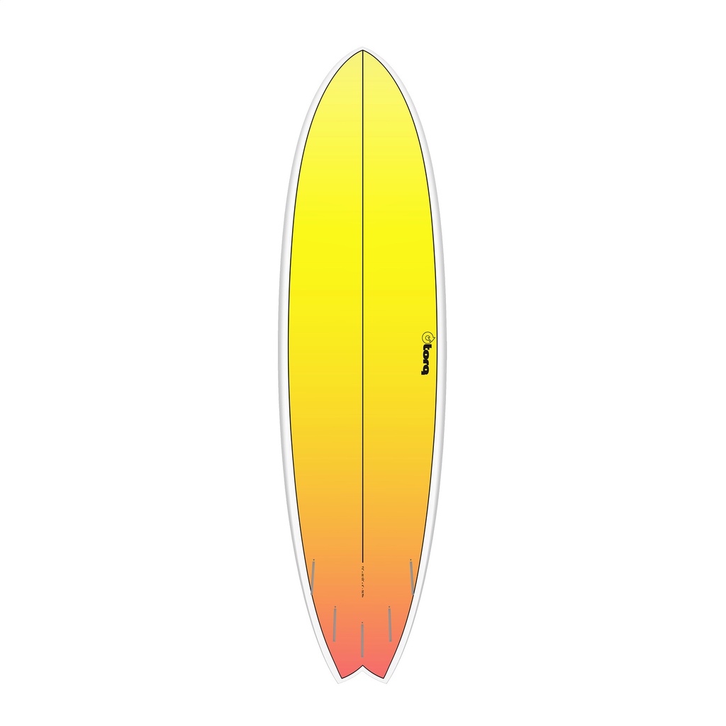 torq TET 7´2 - Fish - yellow - orange fade 