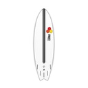 torq X-lite 5'10 - PodMod -  white + pinline
