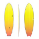 torq TET 5´11 - Fish - yellow - orange fade 
