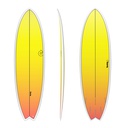 torq TET 6´3 - Fish - yellow - orange fade 