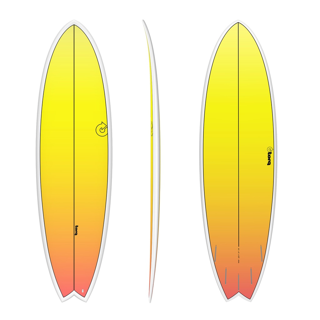 torq TET 6´6 - Fish - yellow - orange fade 
