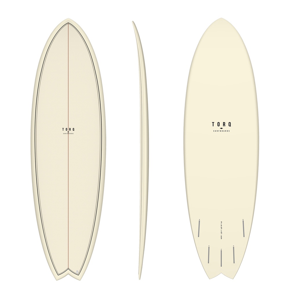 torq TET 5´11 - Fish - cream + pattern