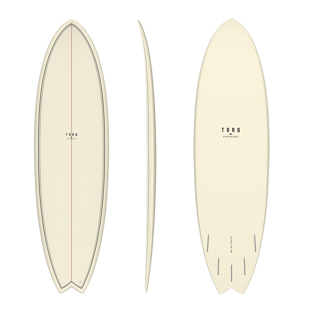 torq TET 6´10 - Fish - cream + pattern