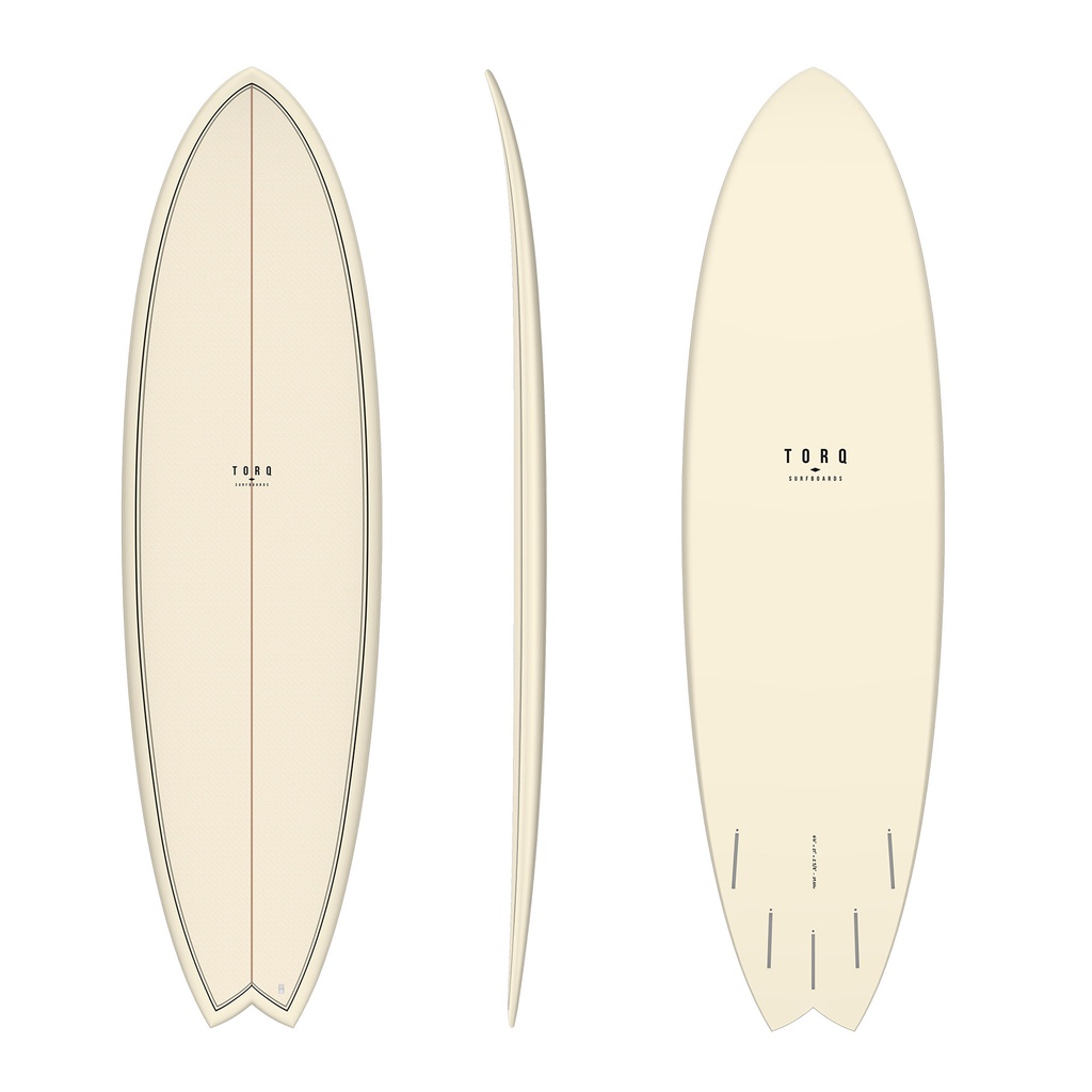 torq TET 6´3 - Fish - cream + pattern