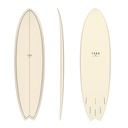 torq TET 6´3 - Fish - cream + pattern