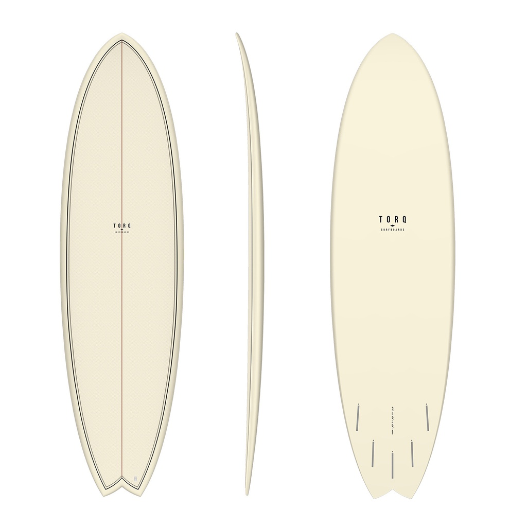 torq TET 6´6 - Fish - cream + pattern
