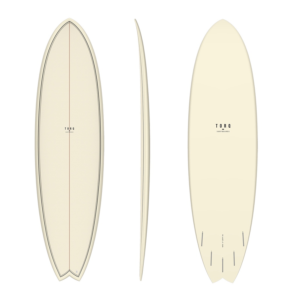 torq TET 7´2 - Fish - cream + pattern