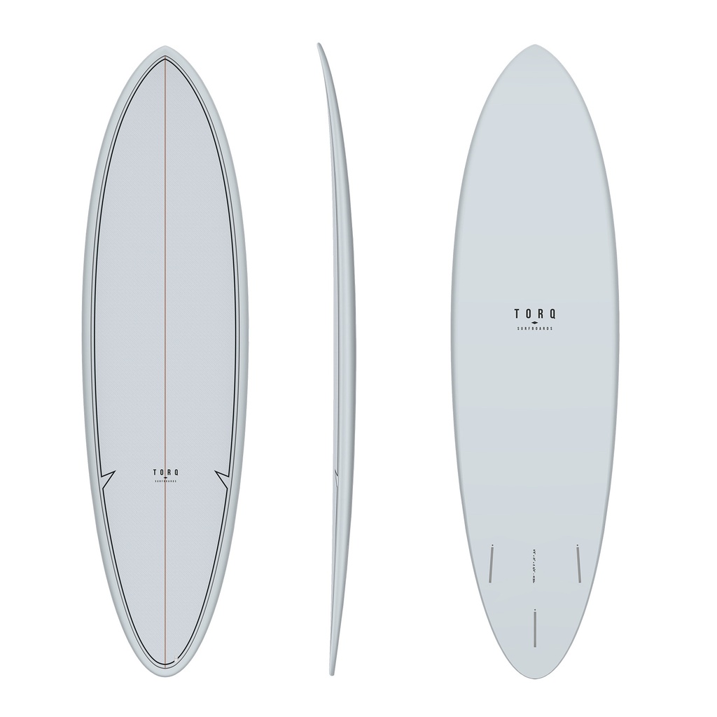 torq TET 6´8 - Funboard - grey + pattern