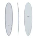 torq TET 7´6 - Funboard - grey + pattern