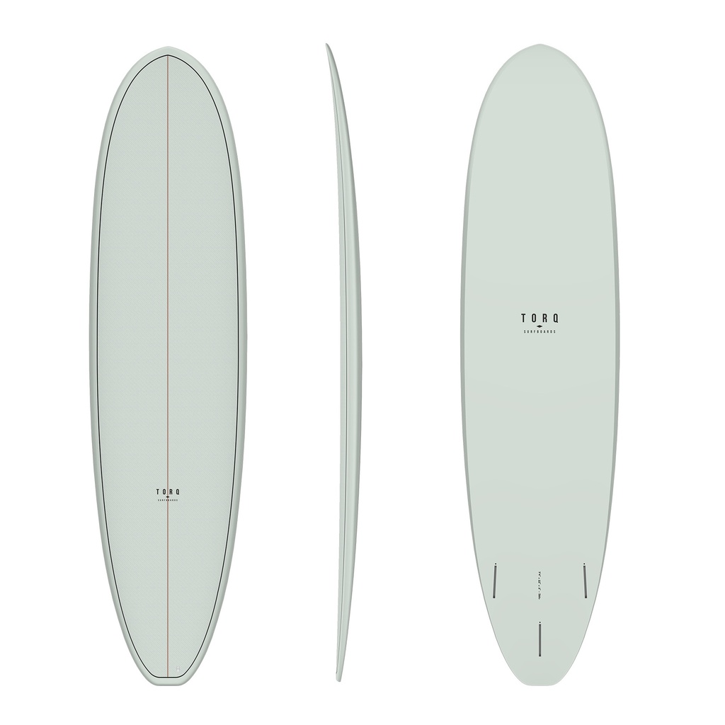 torq TET 7´4 - Funboard V+ - olive + pattern