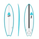 torq X-lite 6'2 - PodMod -  blue rail + pinline