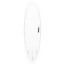torq TET 6´8 - Funboard - White + Pinline 