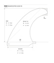 ROAM - Longboard Fin Edouard Delpero Classic 10.0'' - Clear