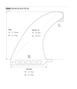 ROAM - Longboard Fin Edouard Delpero Pro 8.5'' - Black