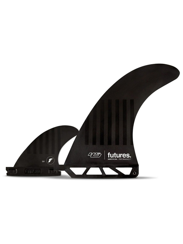 Futures - HS Plunder 6" 2+1 (S) - SB1 + Performance 6" - C6 (NetPlus) - Black/Stripes - MFG - Fin Key Included