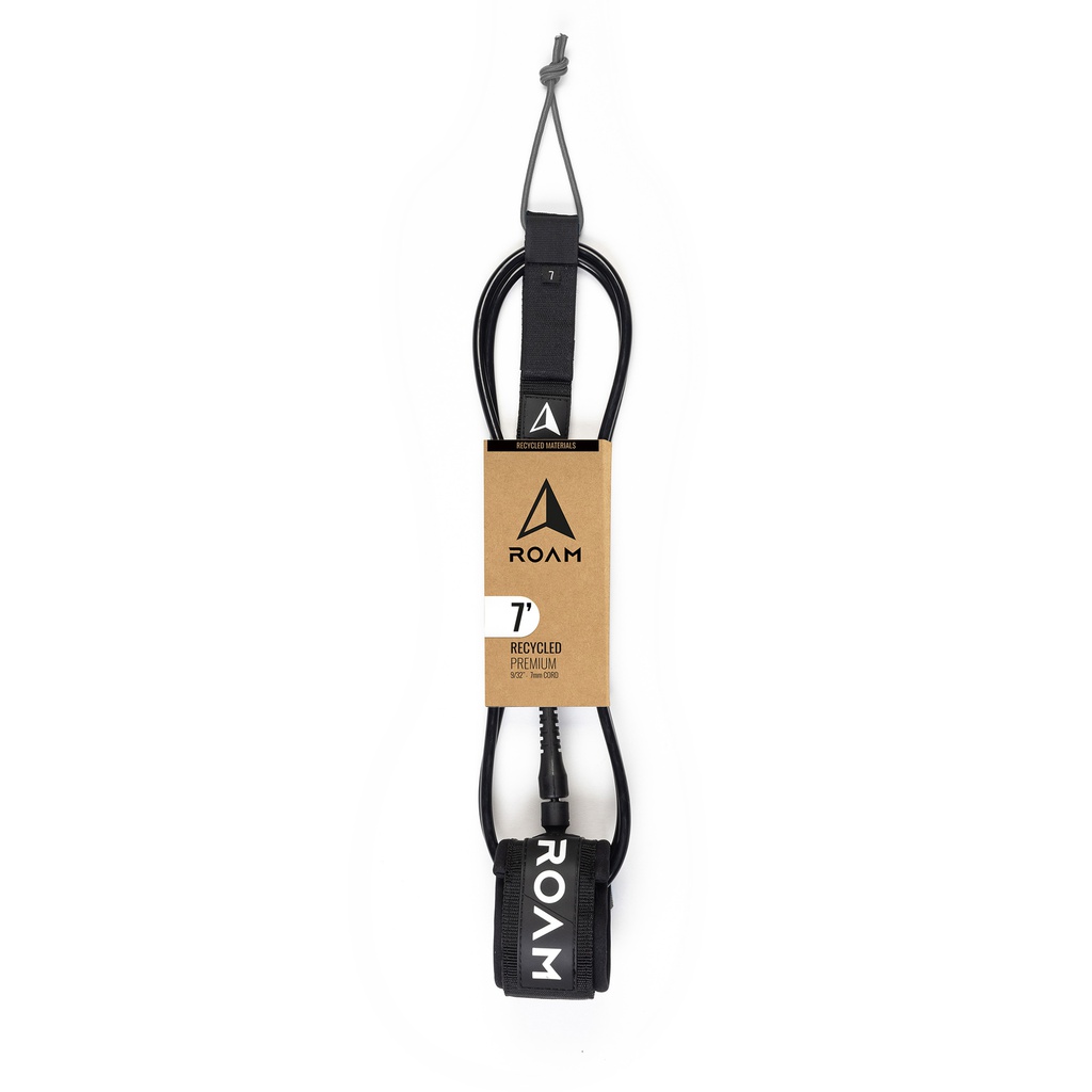 ROAM - Premium Leash 7' - ECO Alternative Recycled - Black