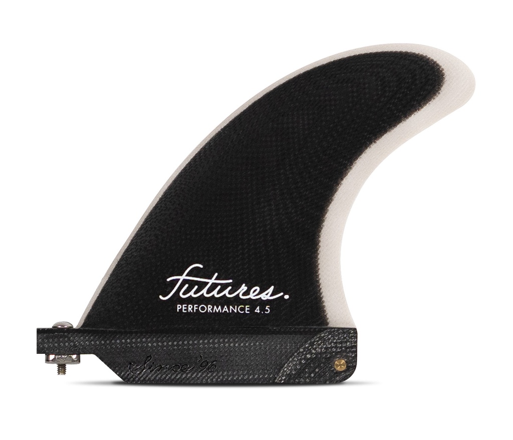 Futures - Performance 4.5" Single Fin (XS) - Fiberglass - Black/Grey