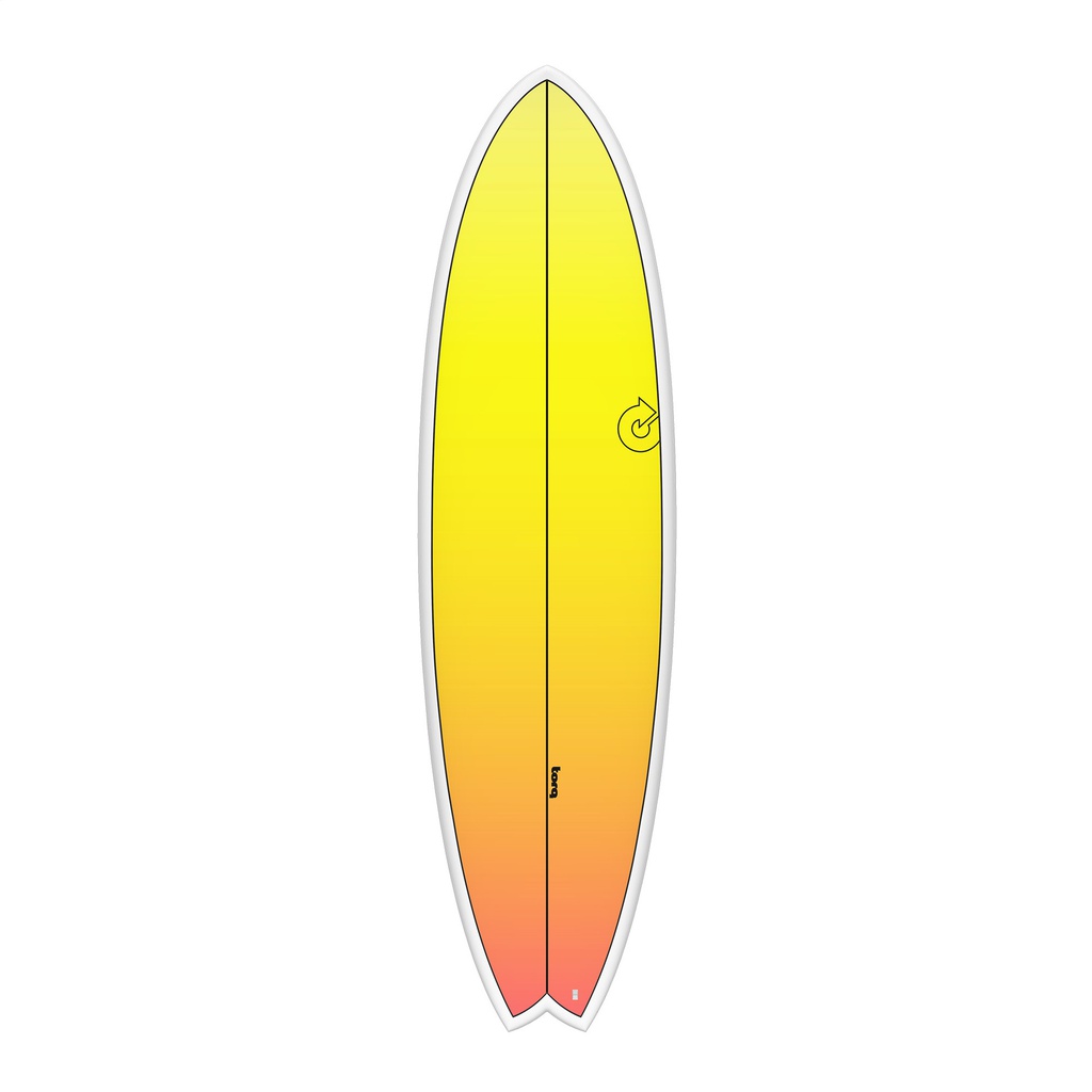 Torq - ModFish 6'10 - TET - yellow - orange fade 