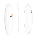 Torq - ModFish 5'11 - TET - White + Pinline