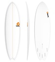 Torq - ModFish 6'6 - TET - White + Pinline