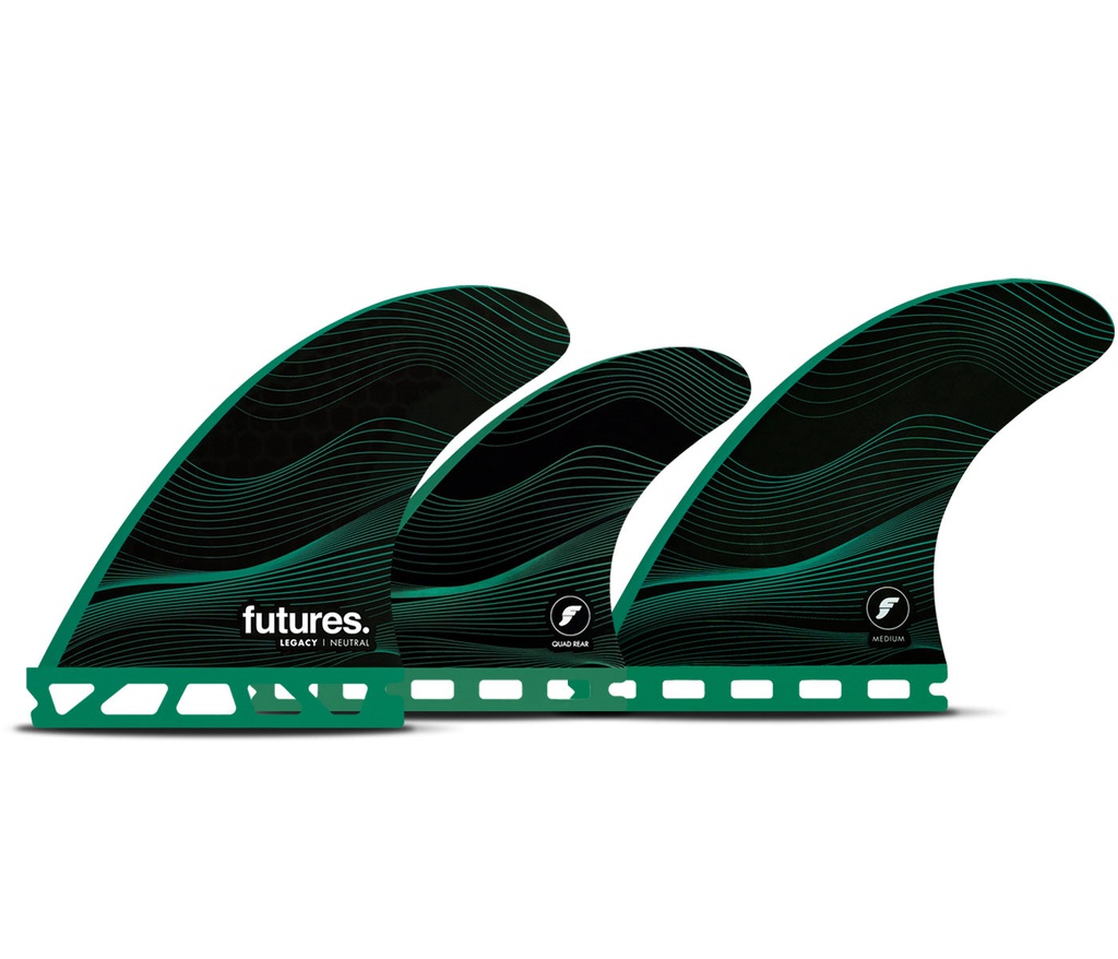 Futures - F6 Legacy Neutral 5-Fin (M) - Honeycomb - Green