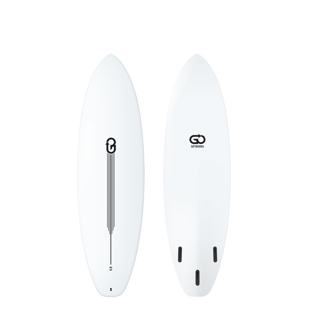 GO Softboards - Surf Range 6'4 - White 