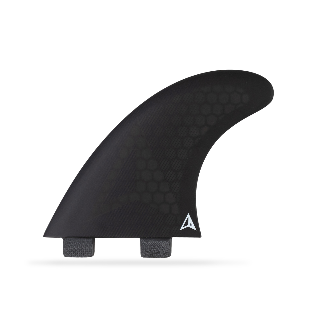 ROAM - All Round Thruster Fin Set Dual Tab (M) - Black