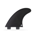 ROAM - All Round Thruster Fin Set Dual Tab (M) - Black