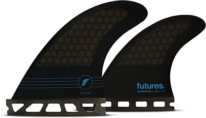 Futures - F4 Legacy Quad (S) - Honeycomb - Smoke/Black/Blue