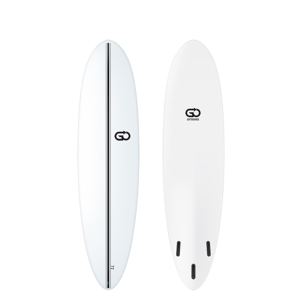 GO Softboard 7'2 - Surf Range - White 