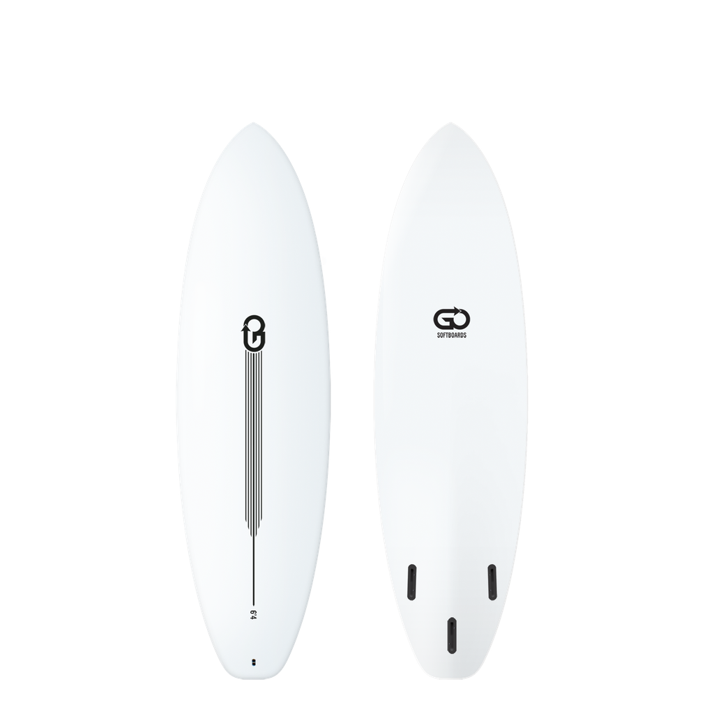 GO Softboards - Surf Range 6'4 - White 