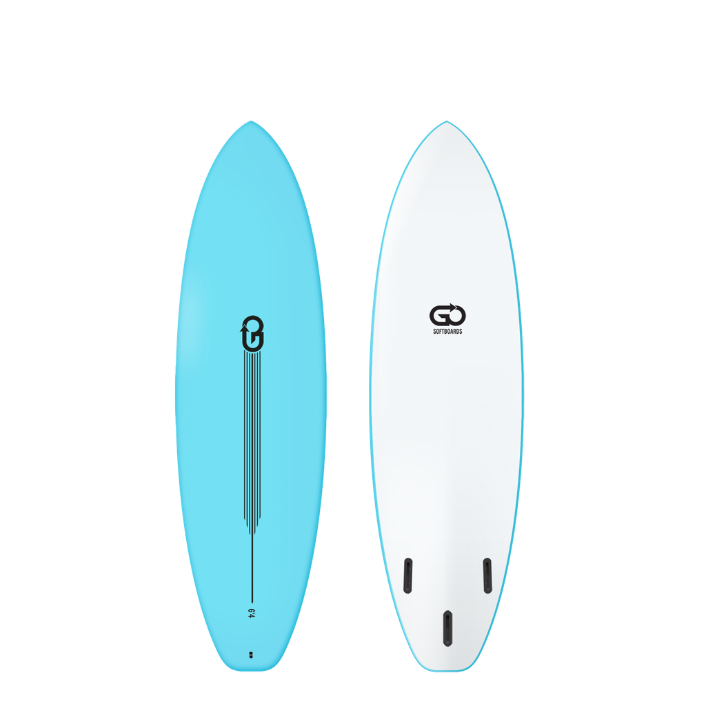 GO Softboards - Surf Range 6'4 - Light Blue 